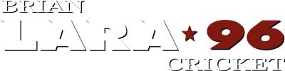 Brian Lara Cricket 96 logo for Sega Mega Drive